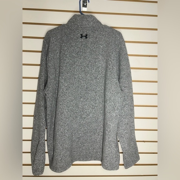 Mens Under‎ Armour Storm1  Coldgear Sweater Gray Heather w/Black EUC 2XL - Picture 5 of 10